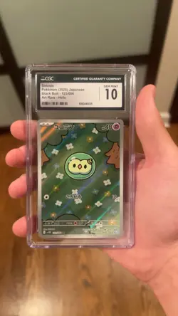CGC 10 GEM MINT JAPANESE POKEMON 2025 Solosis 123/086 Scarlet Violet Black SV11B - Image 1