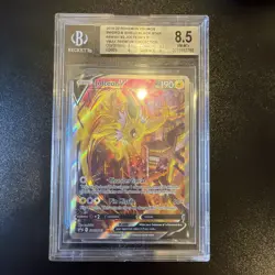 Jolteon V Pokemon Black Star Promo SWSH183 Premium Collection Alt Art BGS 8.5 - Image 1