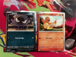 Pokemon TCG Charmander 020/217 & Gastly 123/217 Cosmo Holo Promos Ascended Heros - Image 1