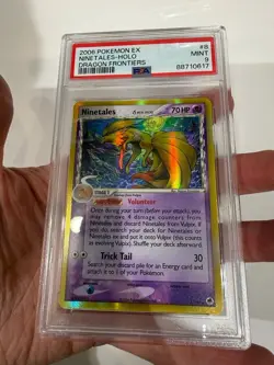 PSA 9 Mint Pokemon Ninetales Holo Dragon Frontiers EX 8/101 2006 English - Image 1