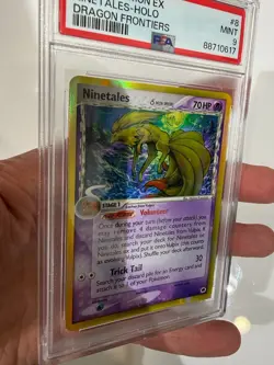 PSA 9 Mint Pokemon Ninetales Holo Dragon Frontiers EX 8/101 2006 English - Image 2