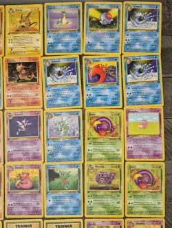 Pokemon 1999 1st Edition Fossil Near Complete Non Holo Set 16-62 HIGH GRADE NP - Image 4