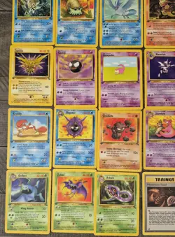 Pokemon 1999 1st Edition Fossil Near Complete Non Holo Set 16-62 HIGH GRADE NP - Image 5