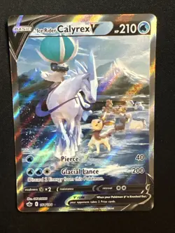 Pokemon TCG Ice Rider Calyrex V Alt Full Art 164/198 SWSH06 Chilling Reign - Image 1