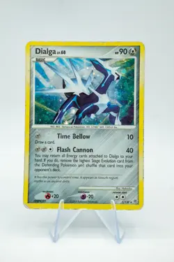 Dialga Holo Pokemon Diamond & Pearl Base Set #1 2007 Moderate Play See Photos - Image 1
