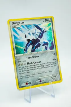 Dialga Holo Pokemon Diamond & Pearl Base Set #1 2007 Moderate Play See Photos - Image 3