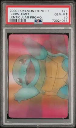 2000 POKEMON PIONEER LENTICULAR PROMO #23 SHOW TIME! LENTICULAR PROMO, Low Pop! - Image 1
