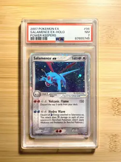 PSA 7 NM Salamence EX Pokemon 2007 Power Keepers #96 - Image 1