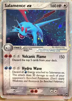 PSA 7 NM Salamence EX Pokemon 2007 Power Keepers #96 - Image 2