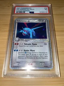 PSA 7 NM Salamence EX Pokemon 2007 Power Keepers #96 - Image 5