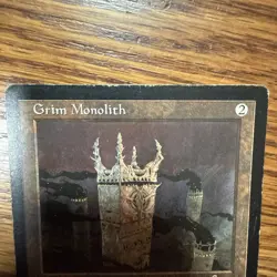 MTG Grim Monolith- HP Urza's Legacy Magic the Gathering Card # 126 - Image 2