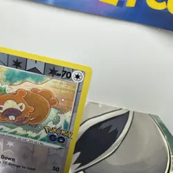 Bidoof Ditto Reverse Holo Pokemon Go Card 059/078 Unpeeled NM - Image 3