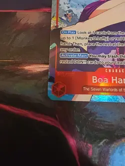 One Piece Legacy of the Master Boa Hancock OP12-014 Alternate Alt Art Super Rare - Image 5