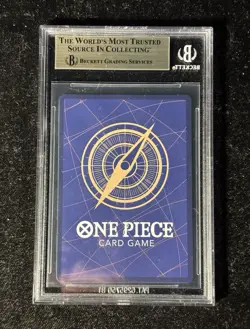 2025 One Piece Promos OP07-109 Monkey D Luffy Illustration Box V3 BGS 9.5 w/10 - Image 2