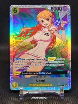 One Piece CCG Nami 106 SR Two Legends OP08 - Image 1