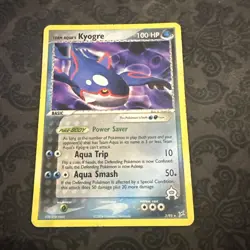 Aquas Kyogre 3/95 EX Team Magma vs Team Aqua Non Holo Rare Pokemon Card 2004 - Image 1