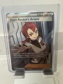 Pokemon TCG Destined Rivals Team Rockets Ariana Card 224/182 - Full Art - UK - Image 1
