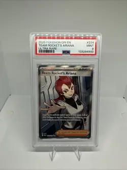 Pokemon TCG Team Rockets Ariana Full Art Destined Rivals Card 224/182 - Image 1