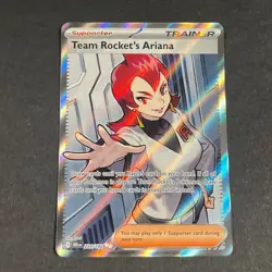 Pokemon TCG 224/182 Team Rocket's Ariana Destined Rivals Full Art English Card - Image 2