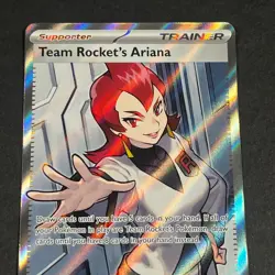 Pokemon TCG 224/182 Team Rocket's Ariana Destined Rivals Full Art English Card - Image 3