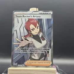 Pokemon TCG Team Rockets Ariana Destined Rivals Full Art English Card 224/182 - Image 1