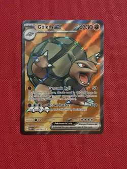 Pokemon TCG Golem EX 189/165 151 Card Scarlet Violet Full Art Rare Holo - Image 1