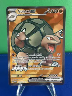 Pokemon TCG: Golem ex - 189/165 Full Art Holo Scarlet and Violet 151 NM - Image 1
