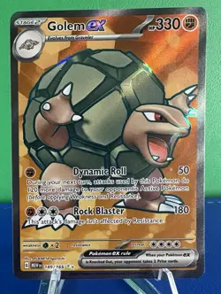 Pokemon TCG: Golem ex - 189/165 Full Art Holo Scarlet and Violet 151 NM - Image 4