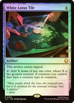 MTG FOIL White Lotus Tile - Avatar: The Last Airbender #262 - Image 1