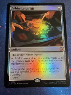 1x - White Lotus Tile - FOIL - Avatar: The Last Airbender - NM MTG - Image 1