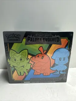 Pokemon TCG Scarlet & Violet Paldea Evolved ETB Elite Trainer Box, New Sealed - Image 1