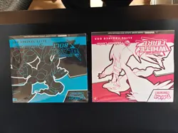 Pokemon Scarlet and Violet Black Bolt/White Flare Pokemon Center ETBs SEALED NEW - Image 1