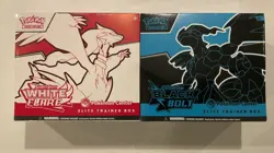 Pokemon Scarlet and Violet Black Bolt/White Flare Pokemon Center ETBs SEALED NEW - Image 1