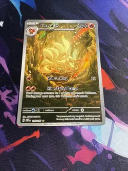 Pokemon TCG Obsidian Flames Ninetails Illustration Rare Holo Card 199/197 NM - Image 1
