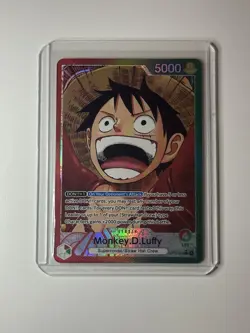 Monkey.D.Luffy (Alternate Art) OP13-001 Carrying On His Will Red - Green Leader - Image 1