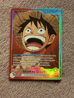 Monkey.D.Luffy (001) (Alternate Art) OP13-001 Carrying On His Will Foil - Image 1