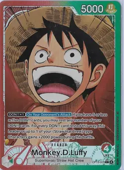 Monkey.D.Luffy (001) (Alternate Art) OP13-001 Carrying On His Will Foil - Image 1
