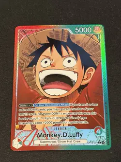 Monkey.D.Luffy (001) (Alternate Art) OP13-001 Carrying On His Will Foil - Image 1