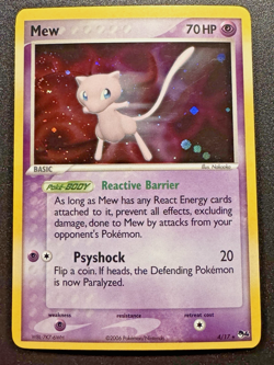 Mew 4/17 POP Series 4 Promo Pokemon Card Holo Foil Rare Swirl Near Mint - Image 1