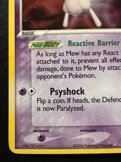 Mew 4/17 POP Series 4 Promo Pokemon Card Holo Foil Rare Swirl Near Mint - Image 5