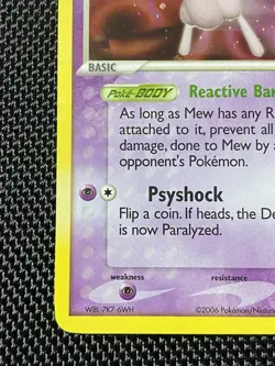 Mew 4/17 POP Series 4 Promo Pokemon Card Holo Foil Rare Swirl Near Mint - Image 5