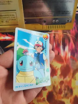Pokemon Karte Card 29 Carddass Vending Squirtle Ash Schiggy japanese NM+ - Image 5