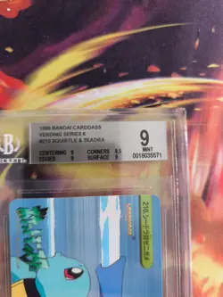Pokemon Card Japanese Carddass Vending Anime BGS Beckett Squirtle Seadra #210 - Image 4