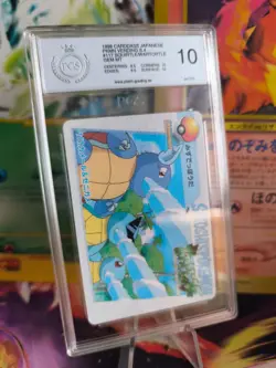 Pokemon Card 117 Wartortle Squirtle Carddass Vending Anime Japanese PSA / PGS 10 - Image 1