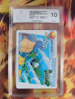 Pokemon Card 117 Wartortle Squirtle Carddass Vending Anime Japanese PSA / PGS 10 - Image 2