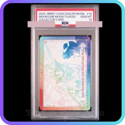 PSA 10 Jimmy Choo X Sailor Moon Collector Card Promo Chibi Tuxedo Mask 2024 - Image 3