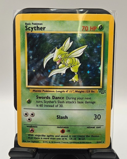 Pokemon Scyther TCG Jungle Holo Card 10/64 Unlimited Rare, Near Mint Condition - Image 1