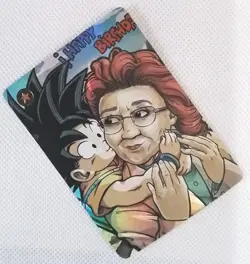 Goku Memories HBD DRAGON BALL Silver Anime ACG Waifu Holo Card - Image 2
