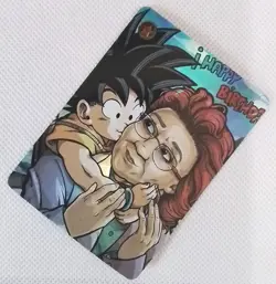 Goku Memories HBD DRAGON BALL Silver Anime ACG Waifu Holo Card - Image 3