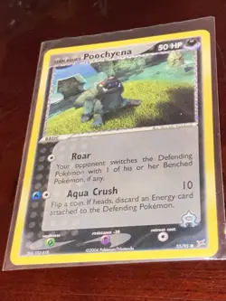 Poochyena 55/95-EX Team Magma VS Team Aqua REGULAR TCG pokemon TRADING CARD - Image 2